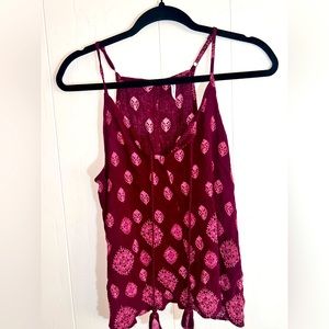 LUQ Boho Maroon Crop